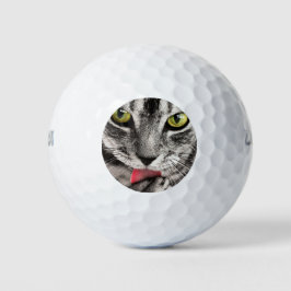 Pelotas De Golf Paw de golpes de gatos en tabby