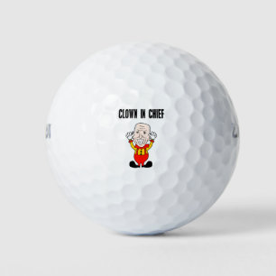 Pelotas De Golf Payaso de Biden en jefe