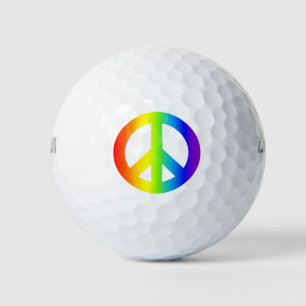 Pelotas De Golf Paz arcoiris