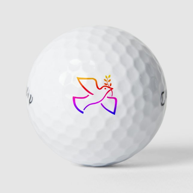 Pelotas De Golf Peace Dove (Anverso)