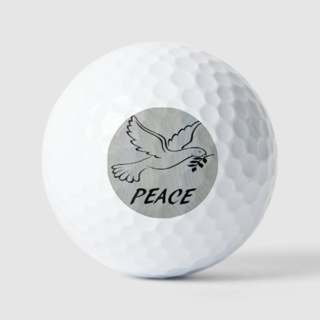 Pelotas De Golf Peace Dove Key Chain with scripture (Anverso)