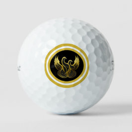 Pelotas De Golf Peace in Flight Featuring Two Gold Doves