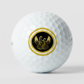 Pelotas De Golf Peace in Flight Featuring Two Gold Doves