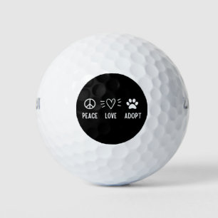 Pelotas De Golf Peace Love Adopte