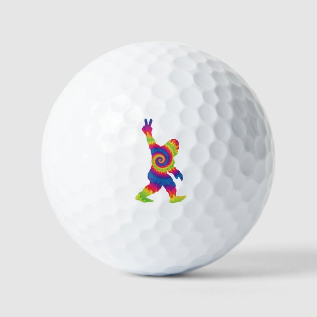 Pelotas De Golf Peace Love Bigfoot - Amantes de pie grande (Anverso)