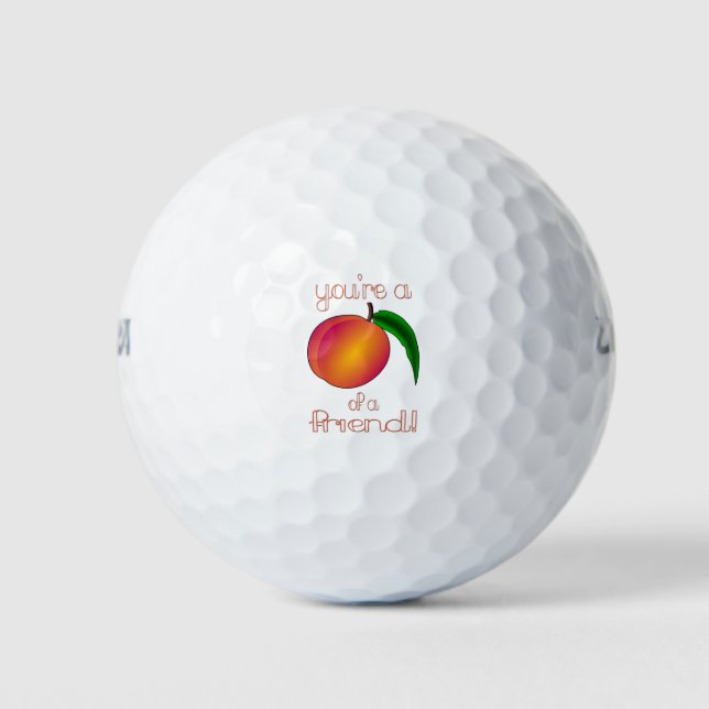 Pelotas De Golf Peach of a Friend (Anverso)