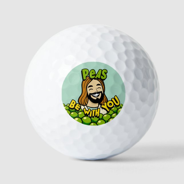 Pelotas De Golf Peas estar contigo (Anverso)