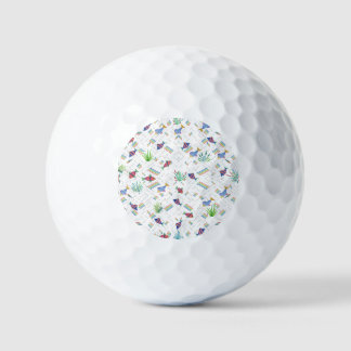 Pelotas De Golf Peces y Plantas en Estanque