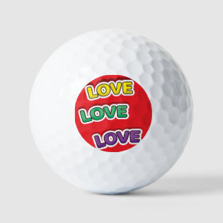 Pelotas De Golf Pegatina de amor