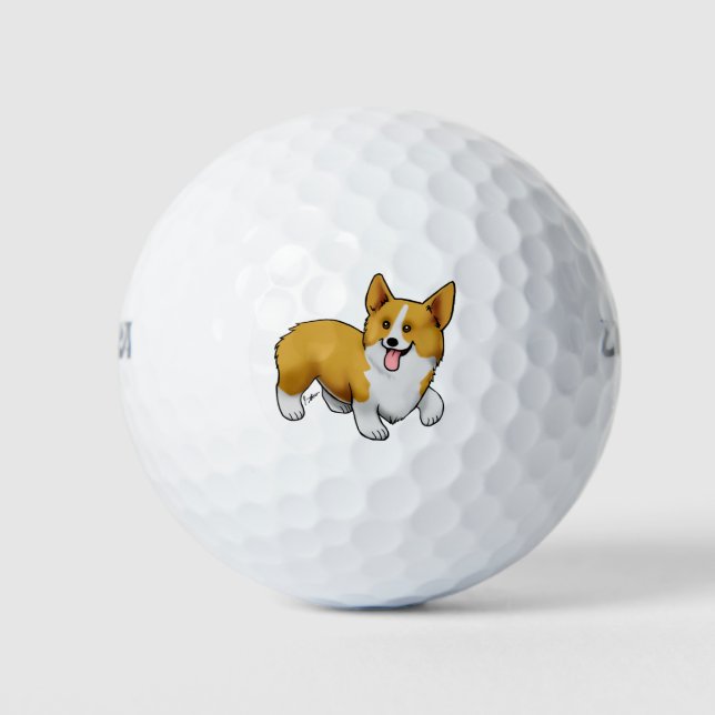 Pelotas De Golf Pembroke Welsh Corgi (Anverso)