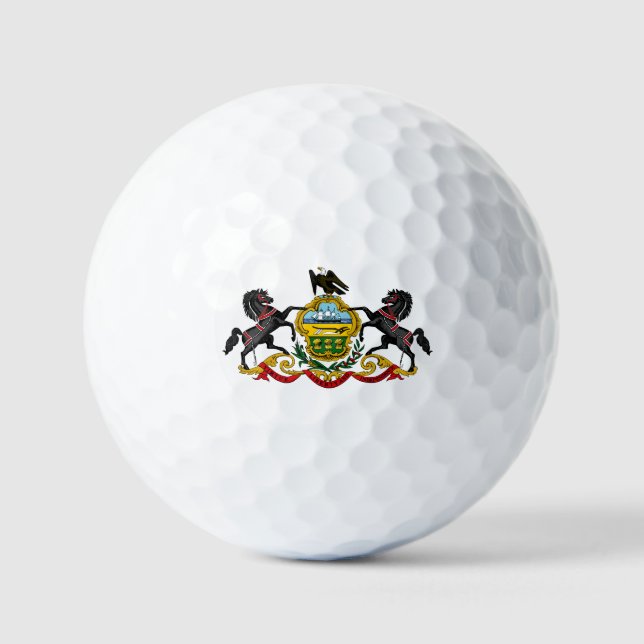 Pelotas De Golf Pennsylvania flag (Anverso)