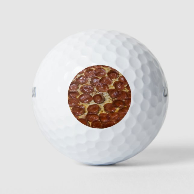 Pelotas De Golf Pepperoni Pizza (Anverso)