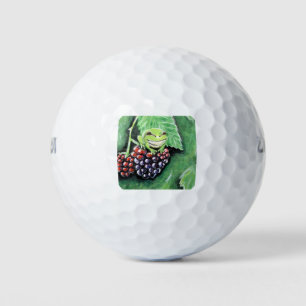 Pelotas De Golf Pequeña rana de árbol en una pintura de Blackberry