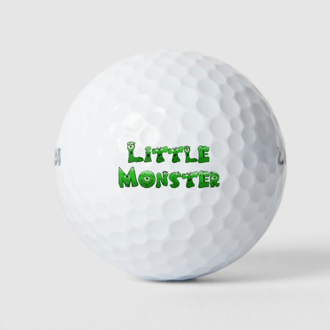 Pelotas De Golf Pequeño Monstruo de Caída (Anverso)