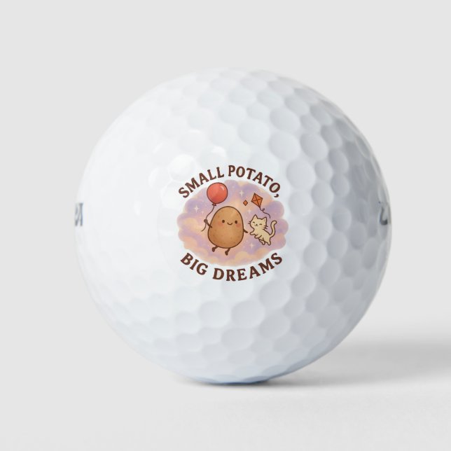 Pelotas De Golf Pequeños grandes sueños de papa - motivación Cuida (Anverso)