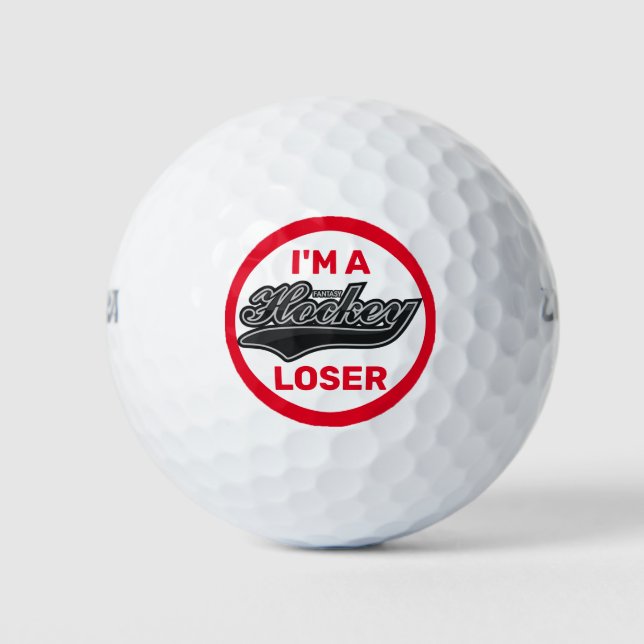 Pelotas De Golf Perdedor de hockey sobre fantasía (Anverso)