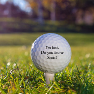 Pelotas De Golf Perdí el Personalizado de nombre personalizado de 