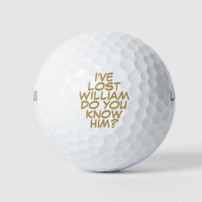 Pelotas de Golf Perdidas de Oro Personalizadas Div (Anverso)