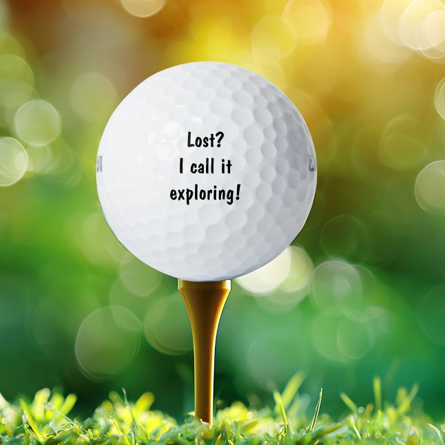 Pelotas De Golf ¿Perdido? Lo llamo exploración, Chiste gracioso (Subido por el creador)