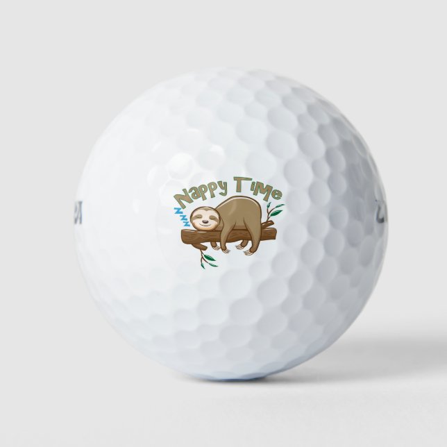 Pelotas De Golf Perezoso Bebé (Anverso)