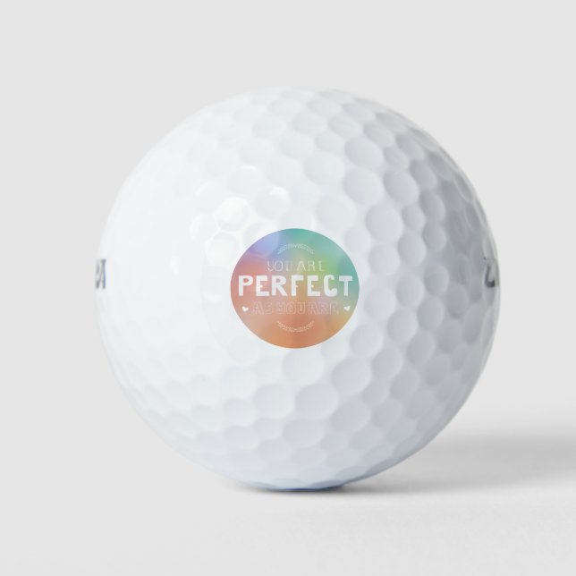 Pelotas De Golf Perfecto como orgullo personal de arte motivaciona (Anverso)