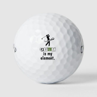 Pelotas De Golf Periodic Table 'Golf Is My Element' Science Humor