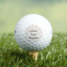 Pelotas De Golf Perlas Rosadas Cumpleaños Cadena de Oro