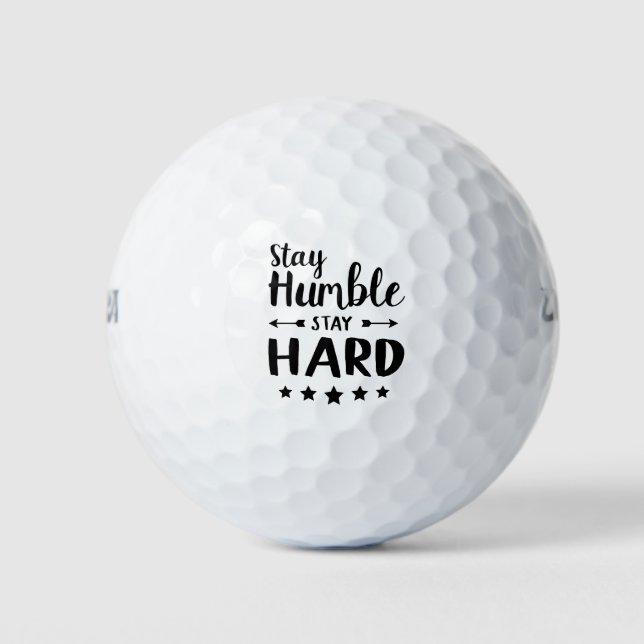 Pelotas De Golf permanecer humilde duro (Anverso)