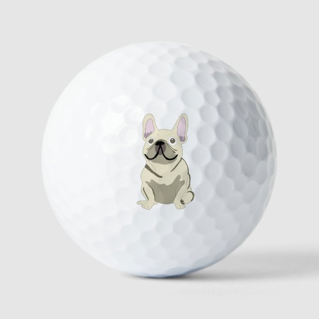 Pelotas De Golf Perrito adorable, frenchie (Anverso)