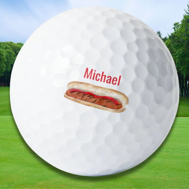 Pelotas De Golf Perro acuático personalizado con Ketchup (Subido por el creador)