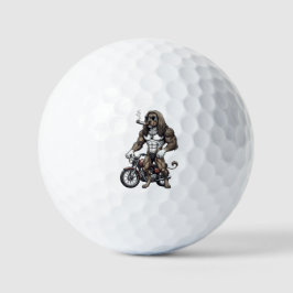 Pelotas De Golf Perro afgano, musculoso, tatuado, culturista