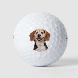 Pelotas De Golf Perro Beagle Cute con sonrisa