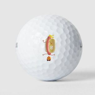 Pelotas De Golf Perro caliente se atreve el diablo saltando el fue