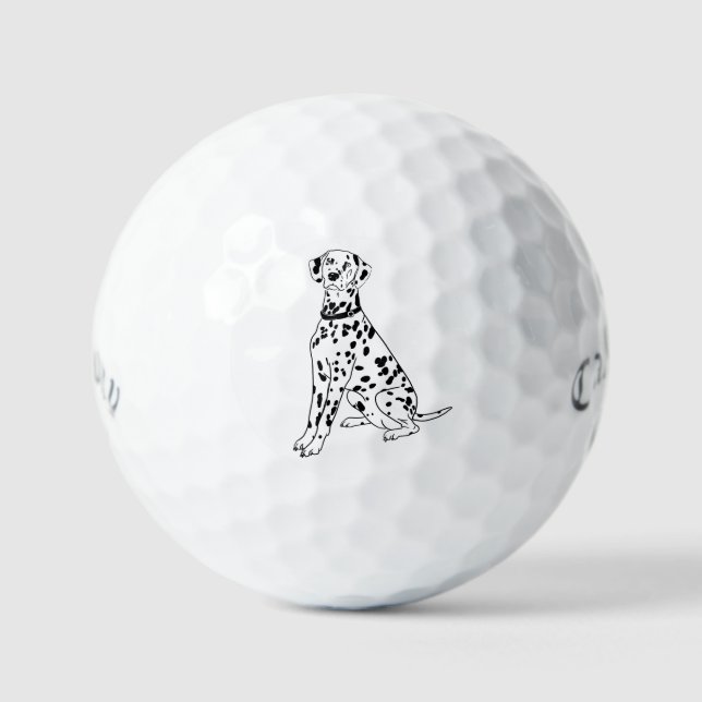 Pelotas De Golf Perro dálmata (Anverso)