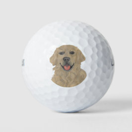 Pelotas De Golf Perro de Golden Retriever