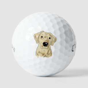 Pelotas De Golf Perro de laboratorio amarillo