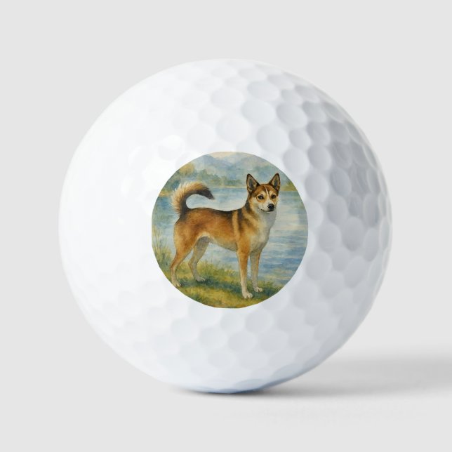 Pelotas De Golf Perro de Noruega de Lunde (Anverso)