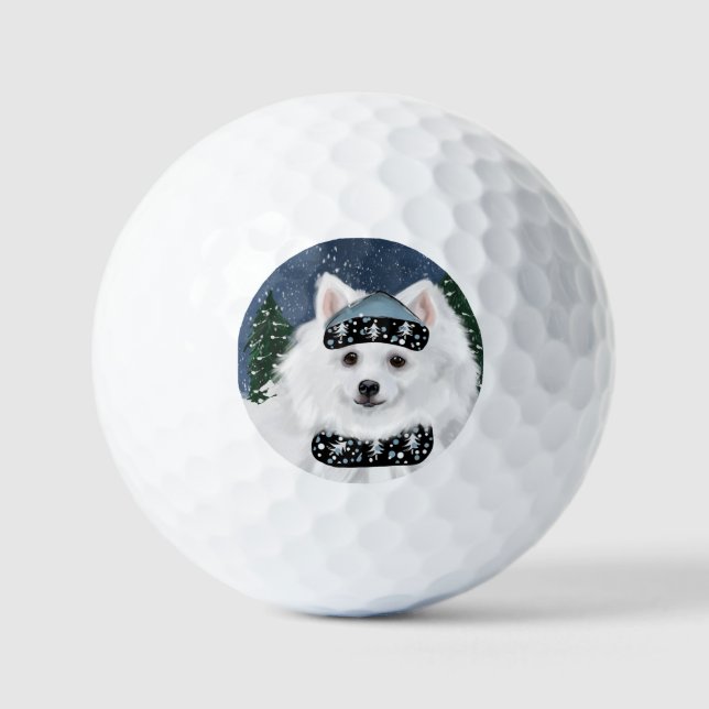 Pelotas De Golf Perro Esquimal Americano (Anverso)