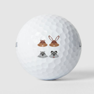 Pelotas De Golf Perro gato Personalizado animal Gopher cabeza cone