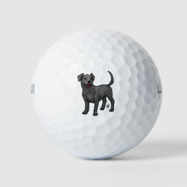 Pelotas De Golf Perro - Labrador Recuperador - Negro