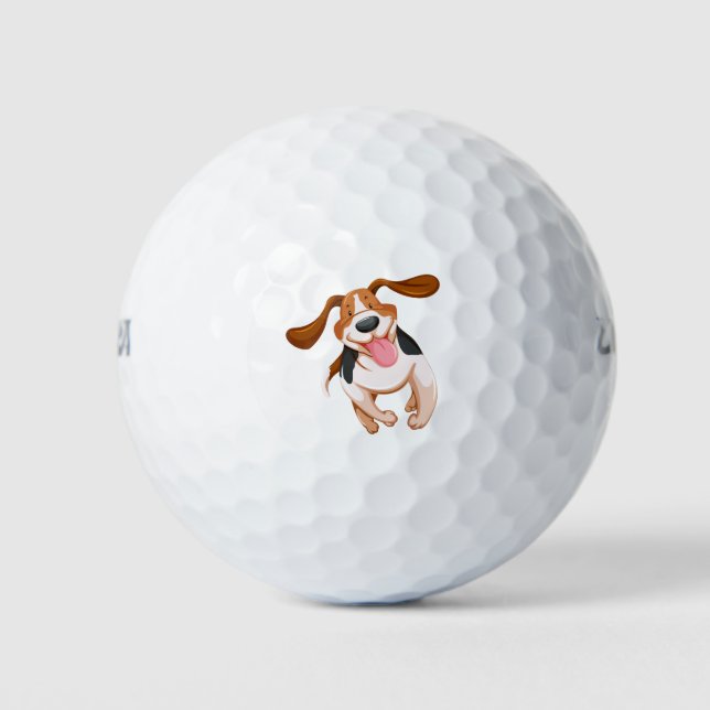 Pelotas De Golf Perro lindo (Anverso)
