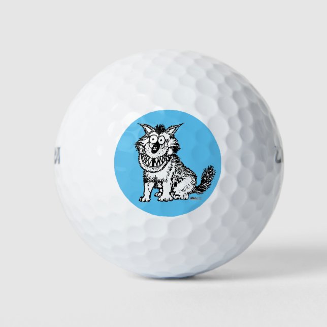 Pelotas De Golf Perro loco (Anverso)
