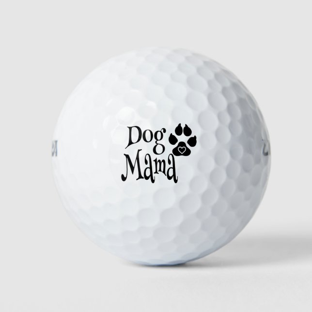 Pelotas De Golf Perro Mamá amante (Anverso)