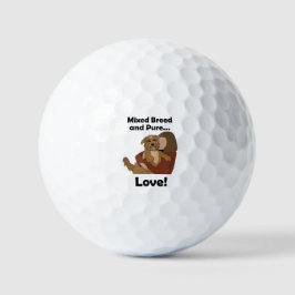 Pelotas De Golf Perro Mestizo Amor Puro Cumpleaños Mascota 