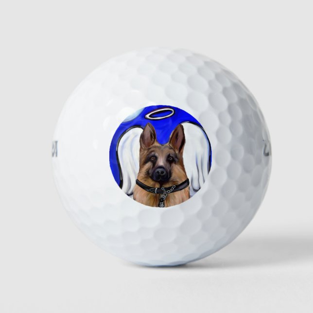 Pelotas De Golf Perro Patrulla Pastor Alemán (Anverso)
