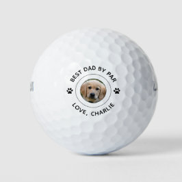 Pelotas De Golf Perro Paw Imprimir Foto Texto Golf Pun Mejor Papá