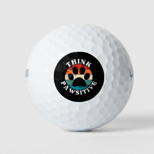 Pelotas De Golf Perro Paw Think Pawsitive