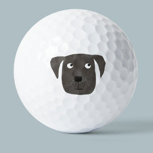 Pelotas De Golf Perro recuperador de labrador negro lindo