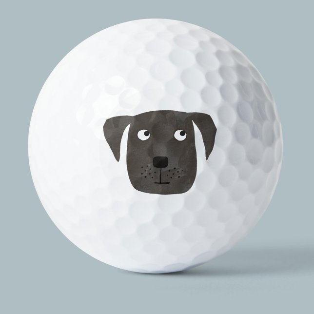 Pelotas De Golf Perro recuperador de labrador negro lindo (Subido por el creador)