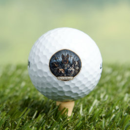 Pelotas De Golf Perros guerreros épicos golf personalizado con arm